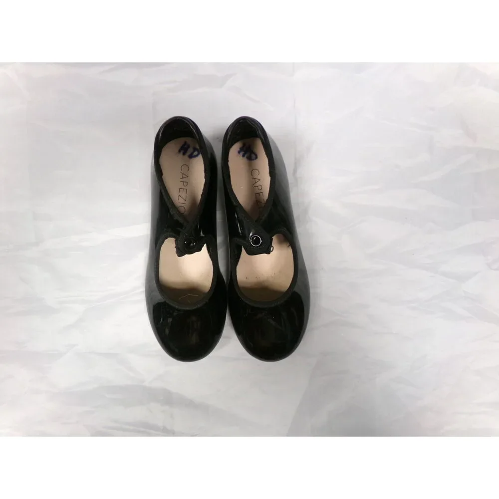 Pre-Owned Dance Tap Shoes Capezio Big Kids 11.5M Tyette Man Made Elastic Student